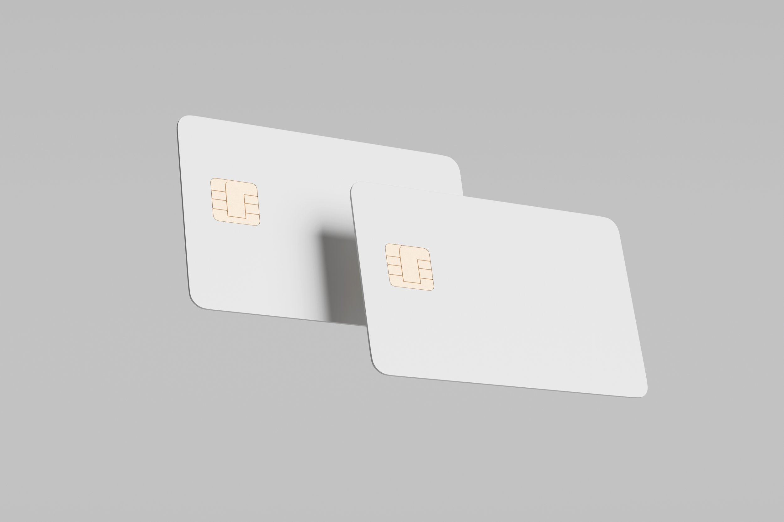 Stacks of finished plastic cards produced on Spartanics card manufacturing equipment